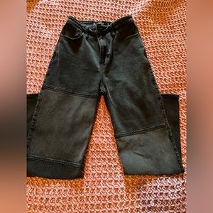 Hollister Black Ultra high rise dad jeans